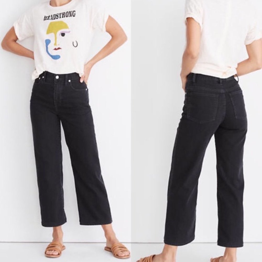 Madewell Slim Wide-Leg Jeans in Lunar Wash NWT 27